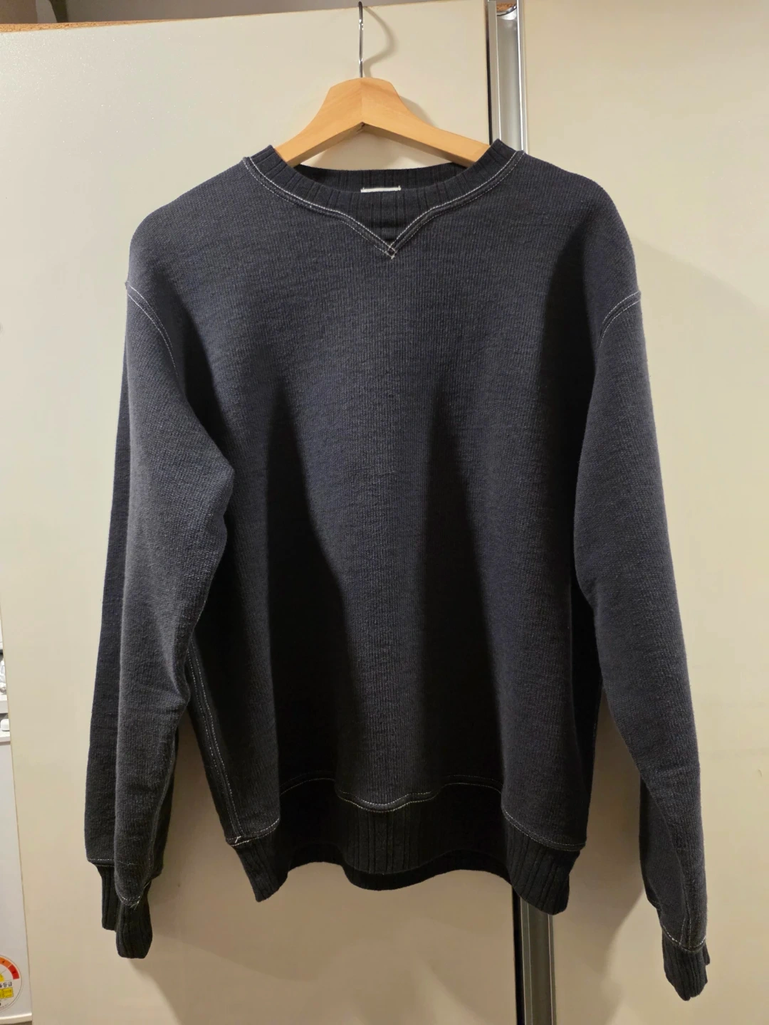 카키스 (Khakis) 멀티그레인 크루넥 스웻셔츠 S 차콜