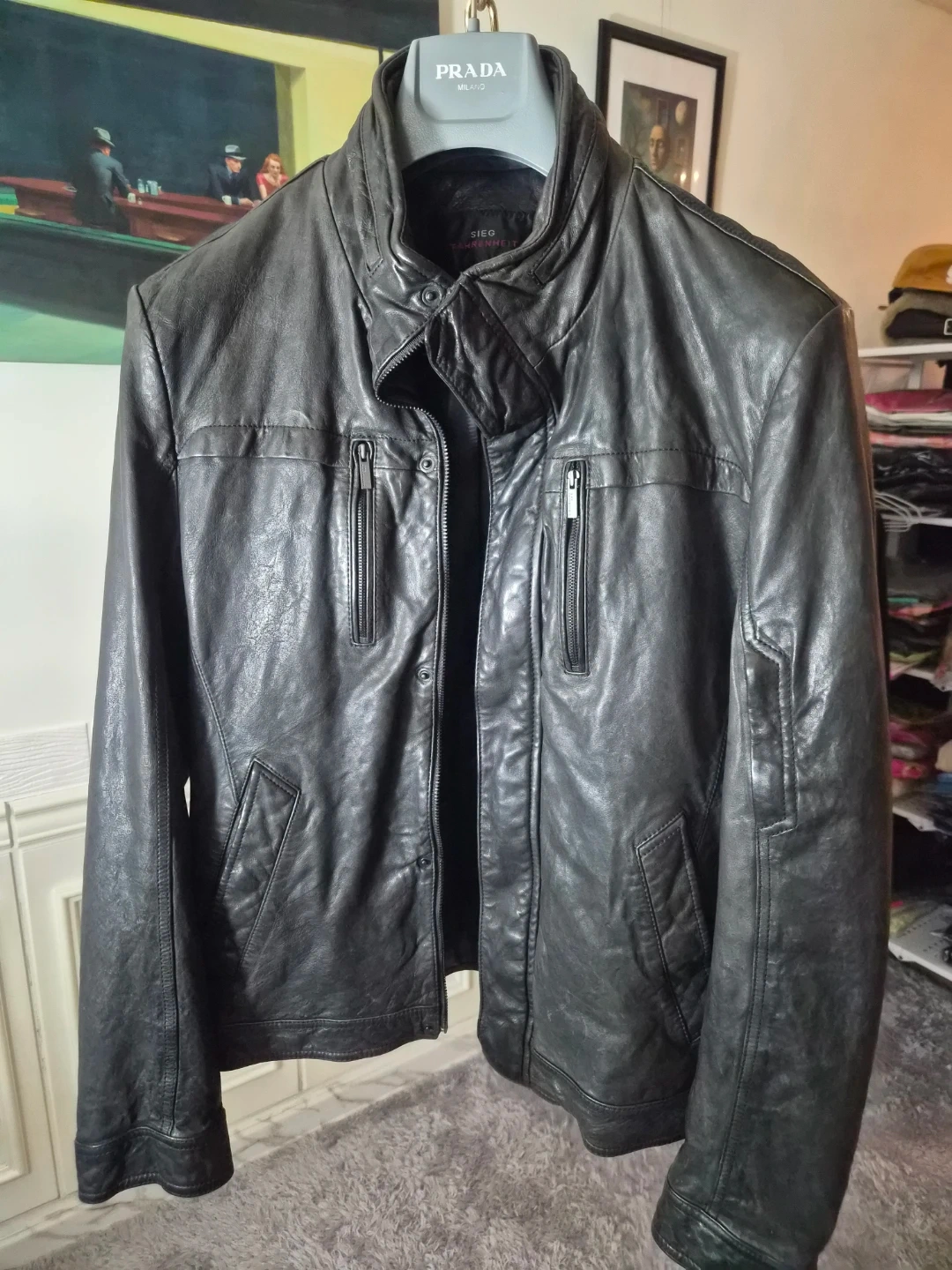 (XL-100) SIEG 지이크 천연양가죽 자켓