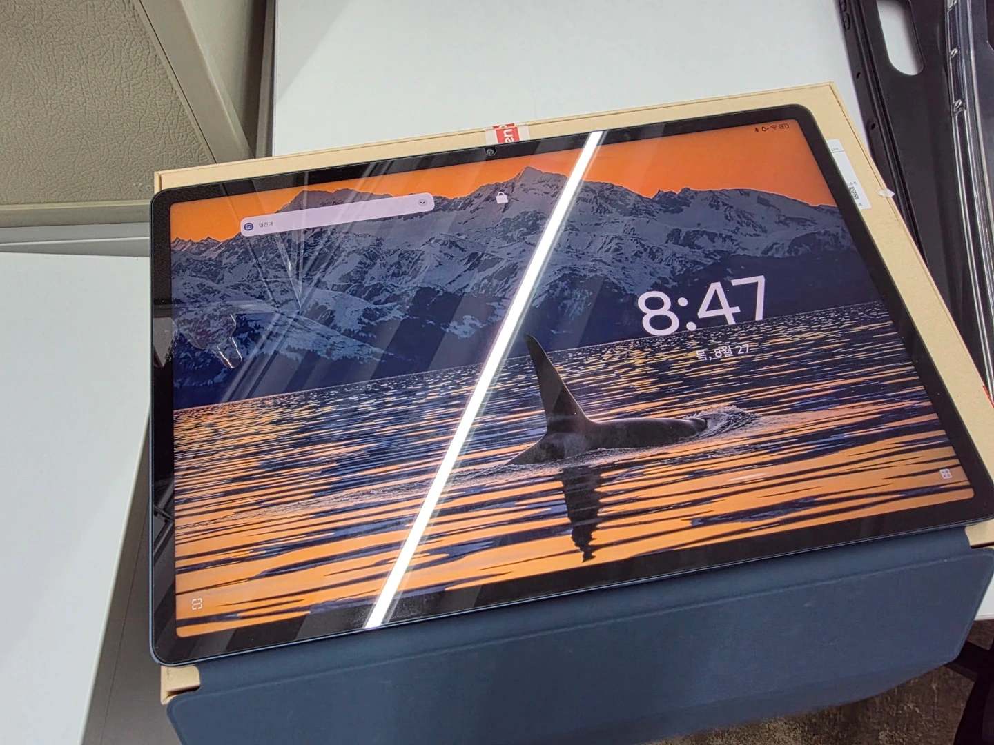 Lenovo YOGA Pad Pro 12.9 TB-520FU박풀+ 정품커버케이스. 한글다되는 글로벌롬