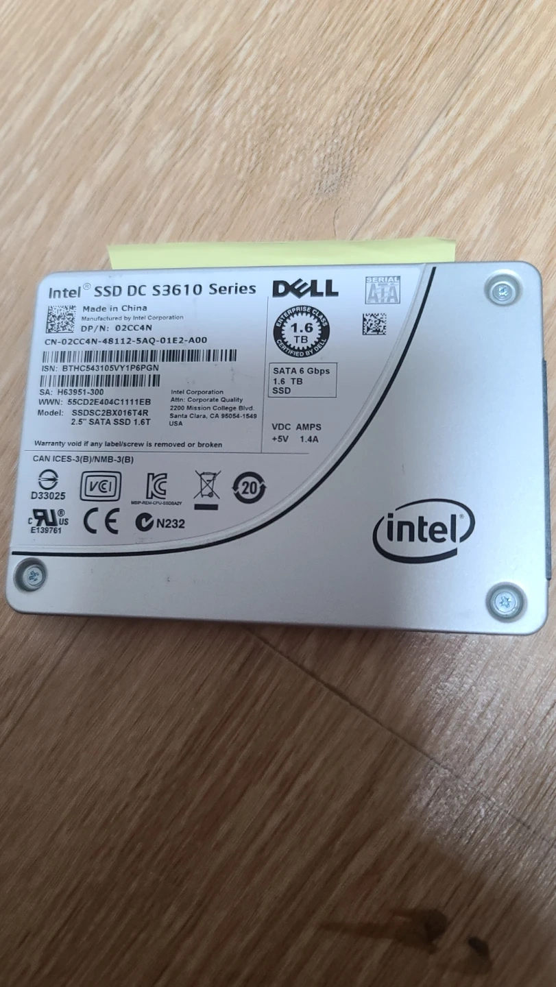 인텔 SSD DC S3510 1.6TB SATA SSD