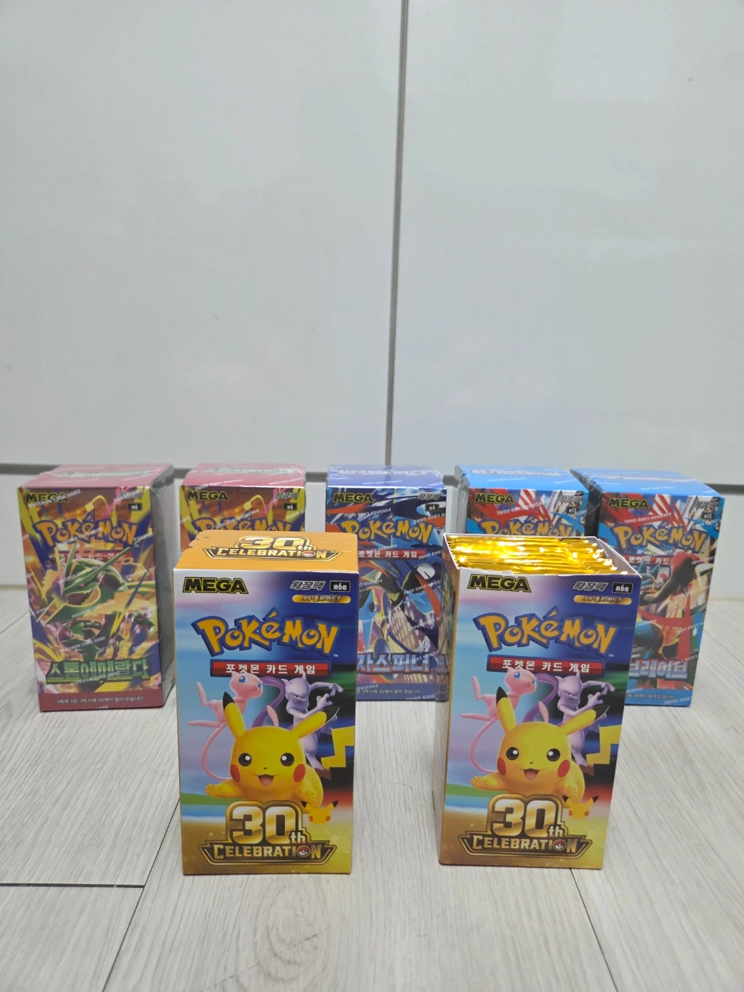 포켓몬 카드 박스 (30주년, 스톰, 메브, 닌자스피너) 가격 표기