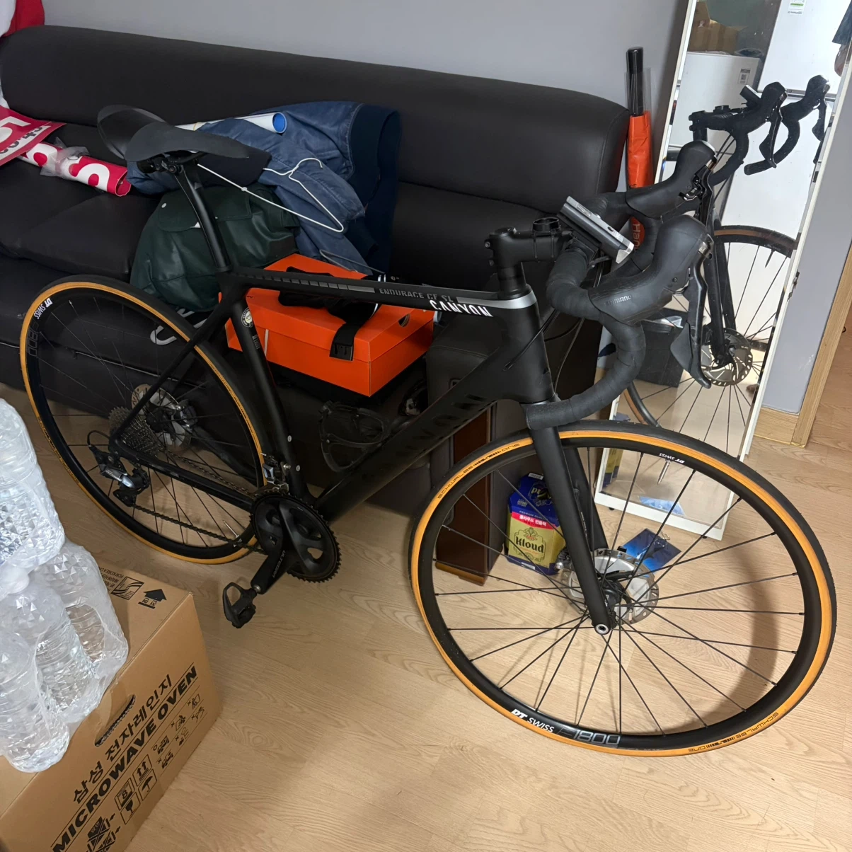 캐니언 R054 로드 자전거 (M사이즈, 블랙)