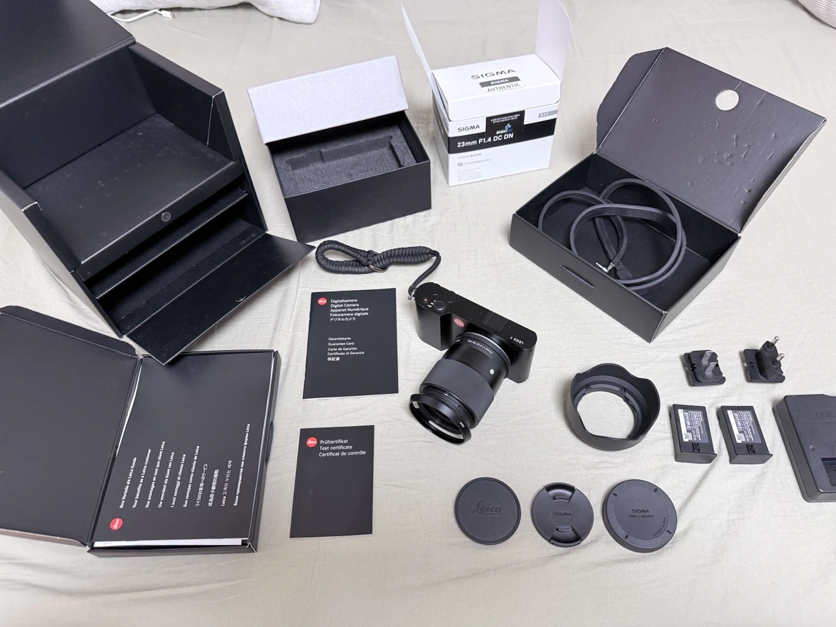 라이카T + 시그마 23mm F1.4 DC DN 일괄판매 (작례포함)
