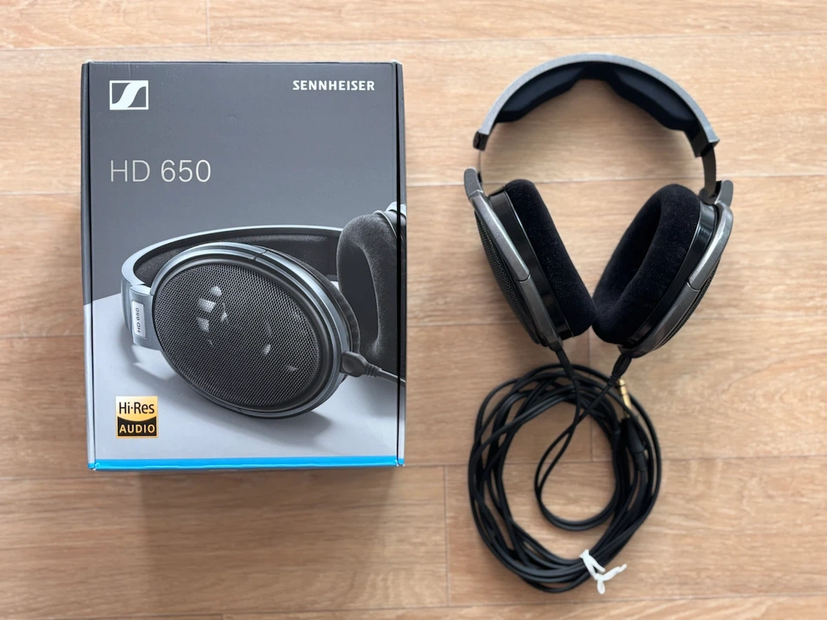 젠하이저 HD650 헤드폰 풀박스