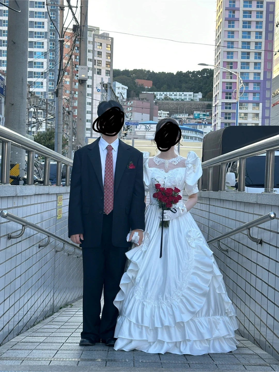 레트로 복고 웨딩드레스