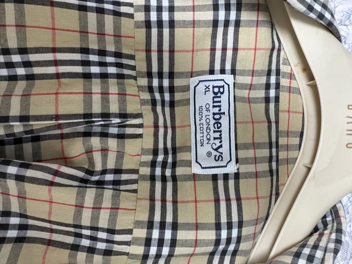 빈티지 버버리 체크 반팔 셔츠 XL | 여성의류 | 당근 중고거래