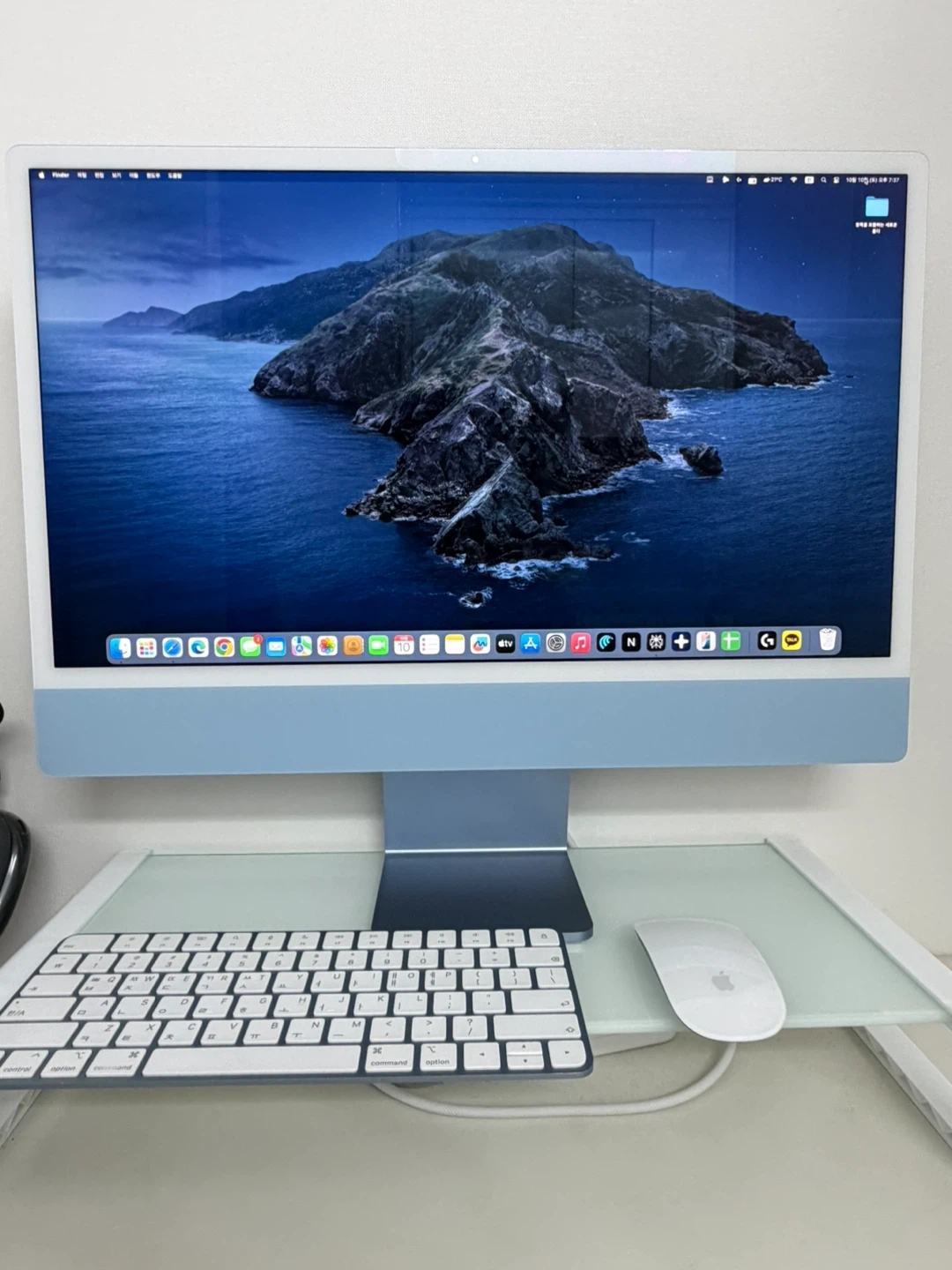 애플 아이맥 24 M1 256GB 블루