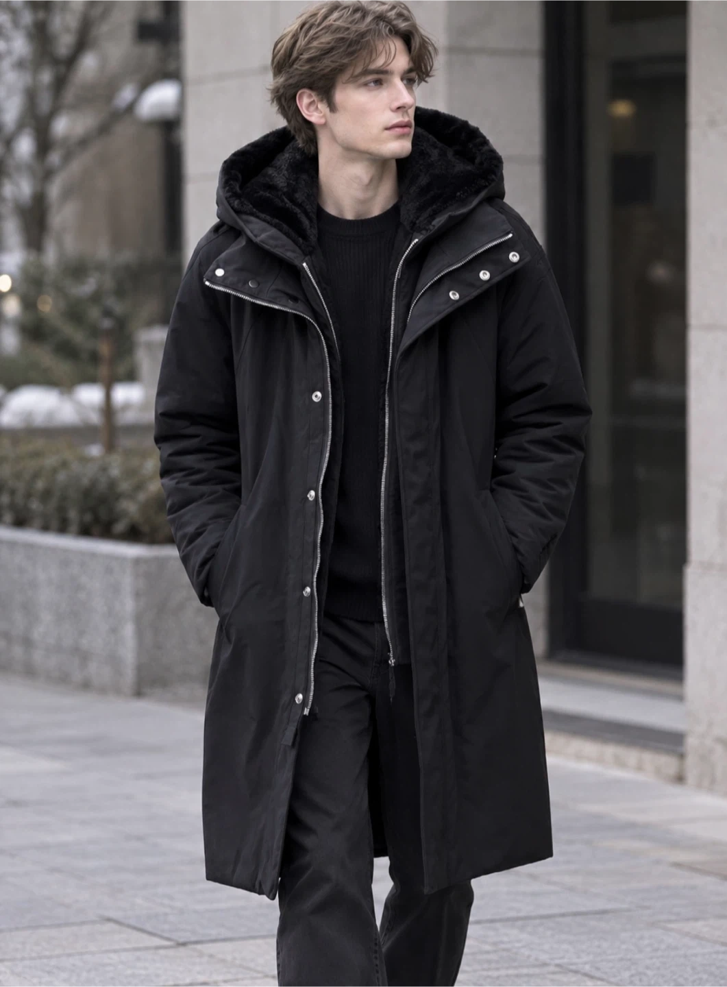 지이크 SIEG 블랙 구스패딩