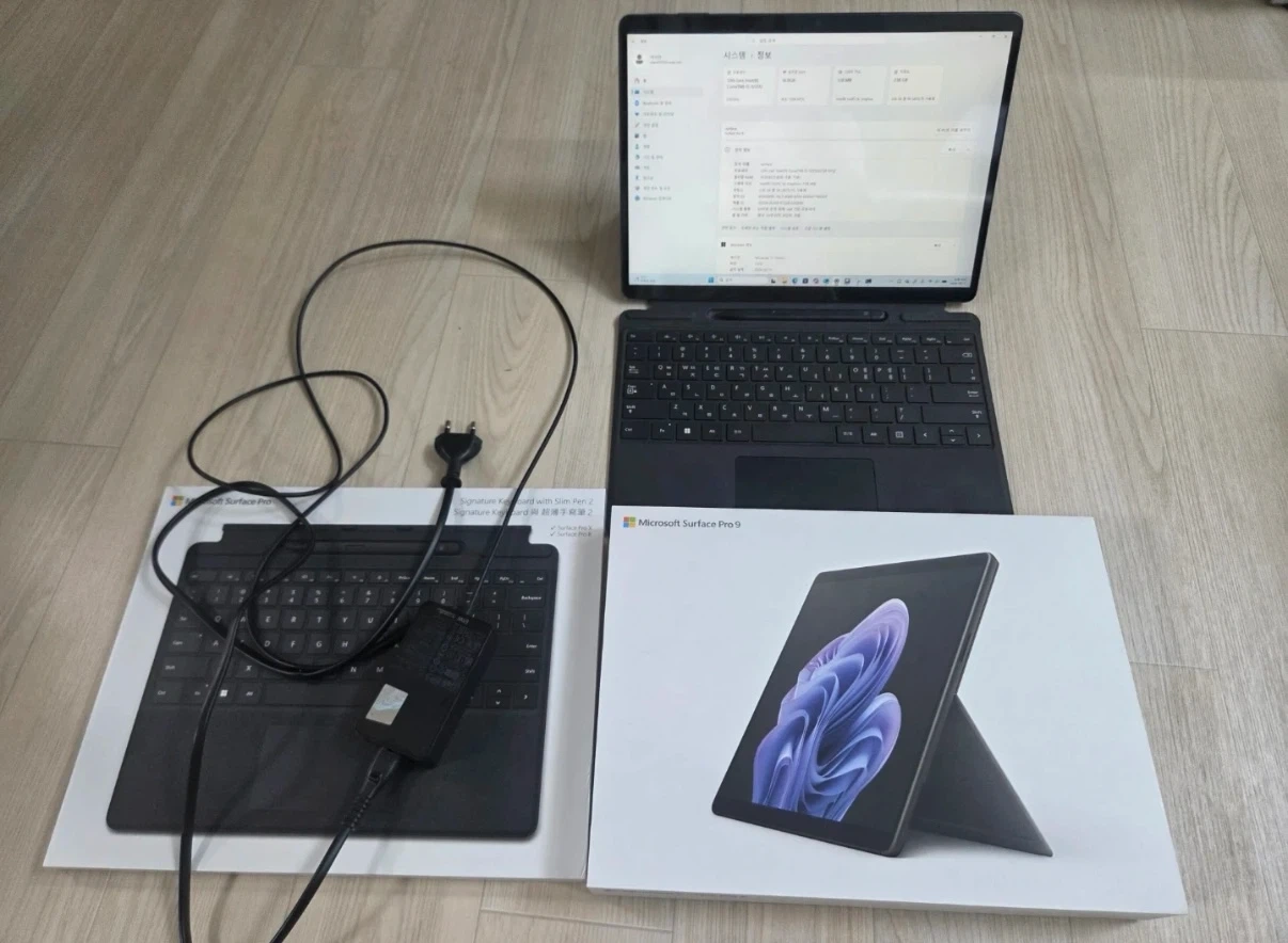 서피스프로9 i5 16/256g + 키보드+슬림펜2 풀박 판매합니다!