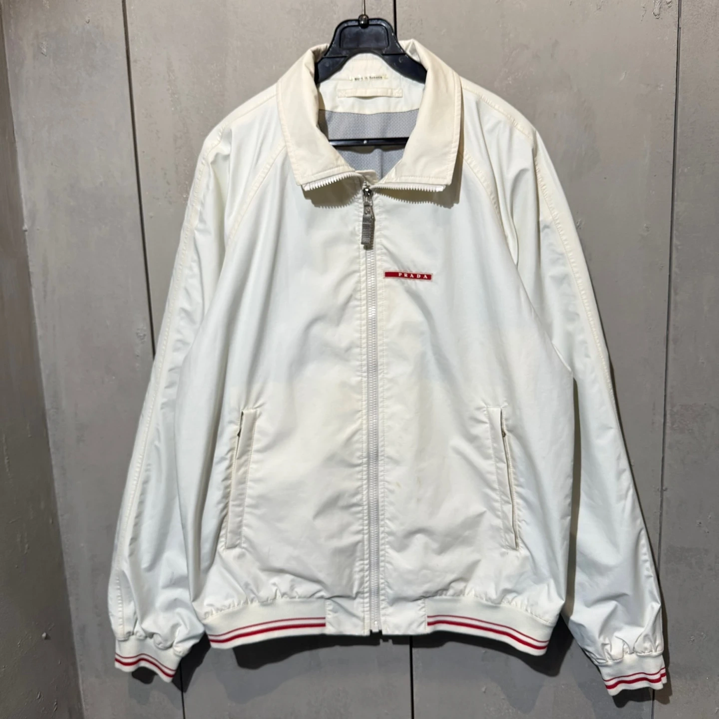 Prada 프라다 로고 블루종 자켓