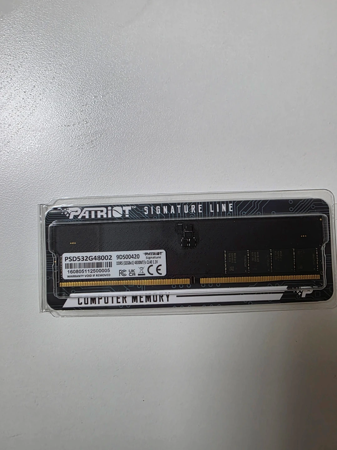 패트리어트 시그니처 DDR5 32GB 4800MHz