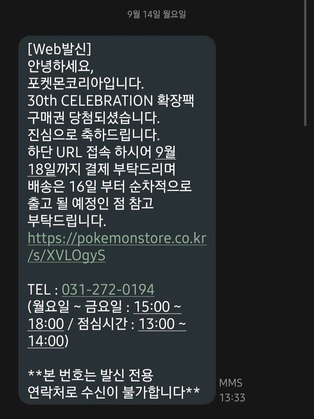 포켓몬 카드 게임 메가 확장팩 30주년 기념