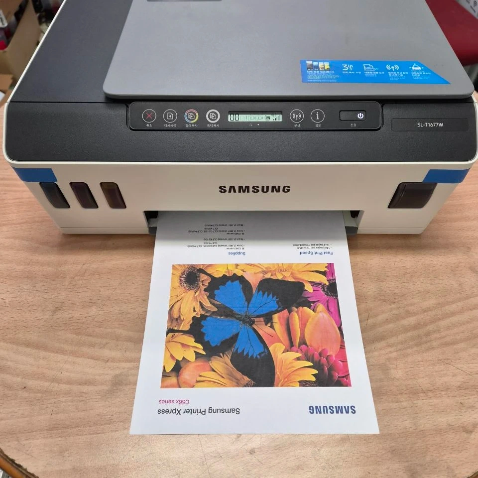 삼성정품칼라무한복합기 무선프린터 SL-T1677W
