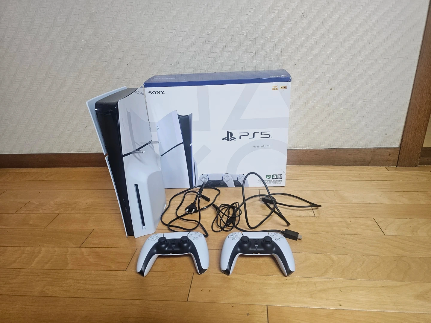 소니 PS5 슬림 디스크 에디션 2 컨트롤러 2개 포함