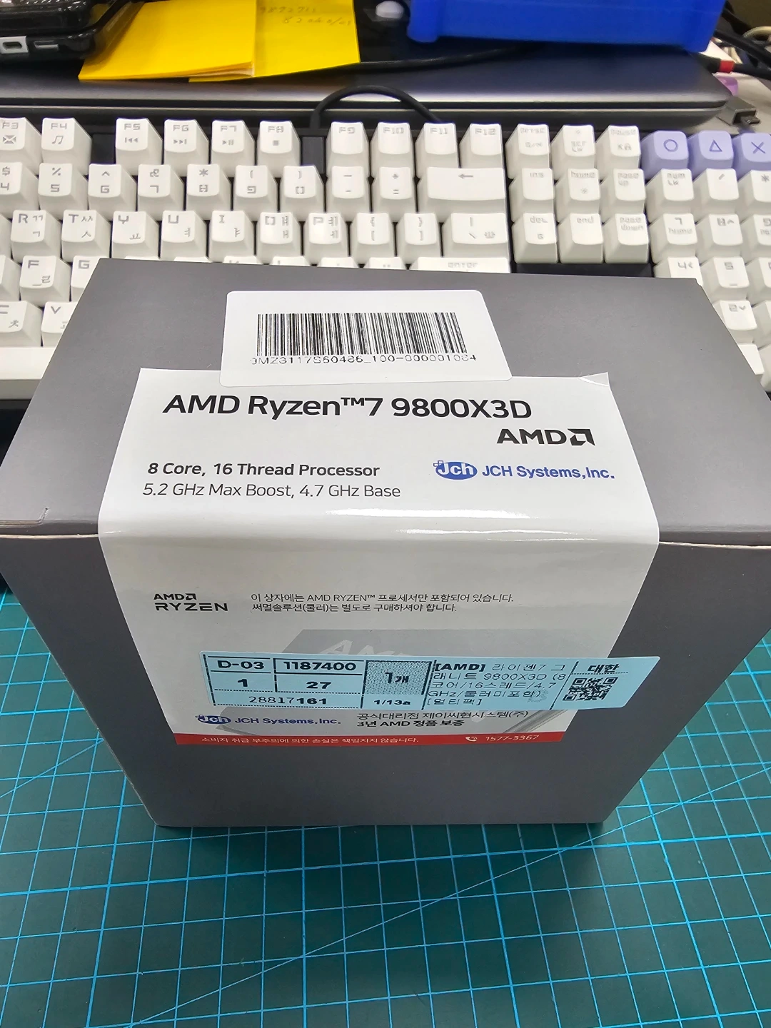 amd 9800x3d cpu 판매합니다.