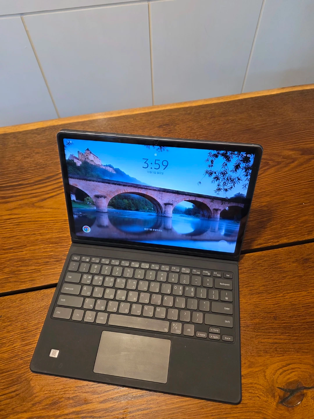 삼성 갤럭시탭 S9 FE+ (Wi-Fi) 12.4인치 128GB, 정품 키보드, s펜 포함