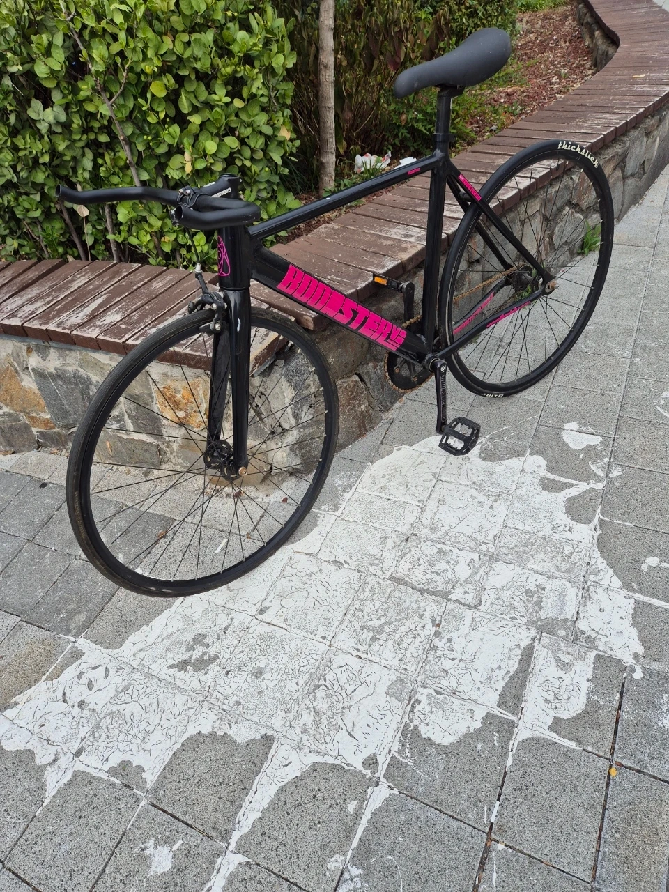 언노운 픽시 자전거 블랙 핑크