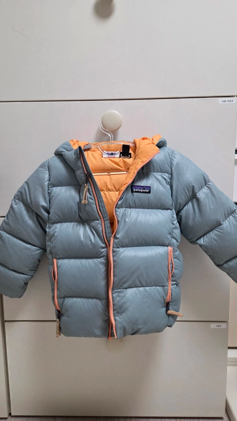 파타고니아 키즈 다운 패딩 4T 민트