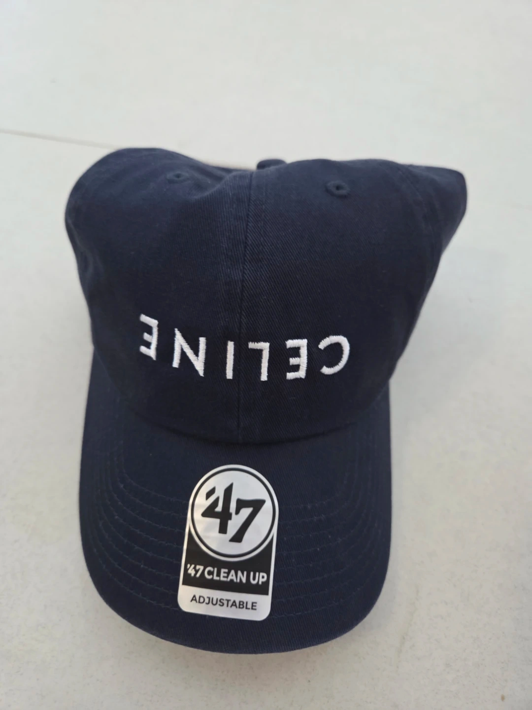 nptsss 셀린느 47 클린업 볼캡 네이비