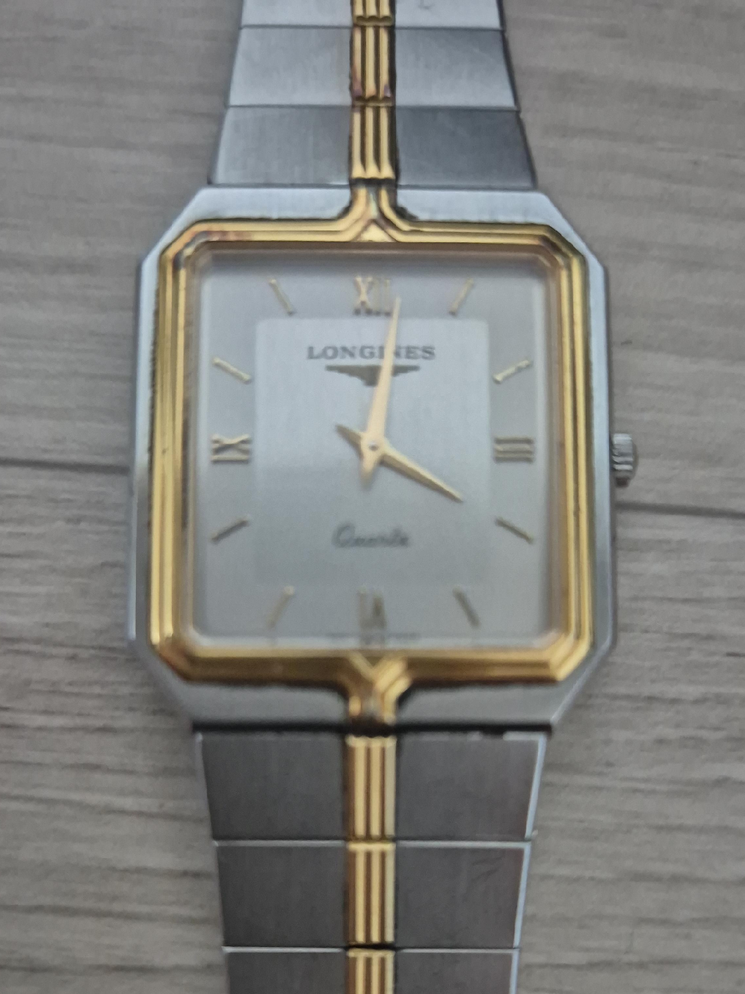 론진 플래그십 콤비 남성 쿼츠 시계