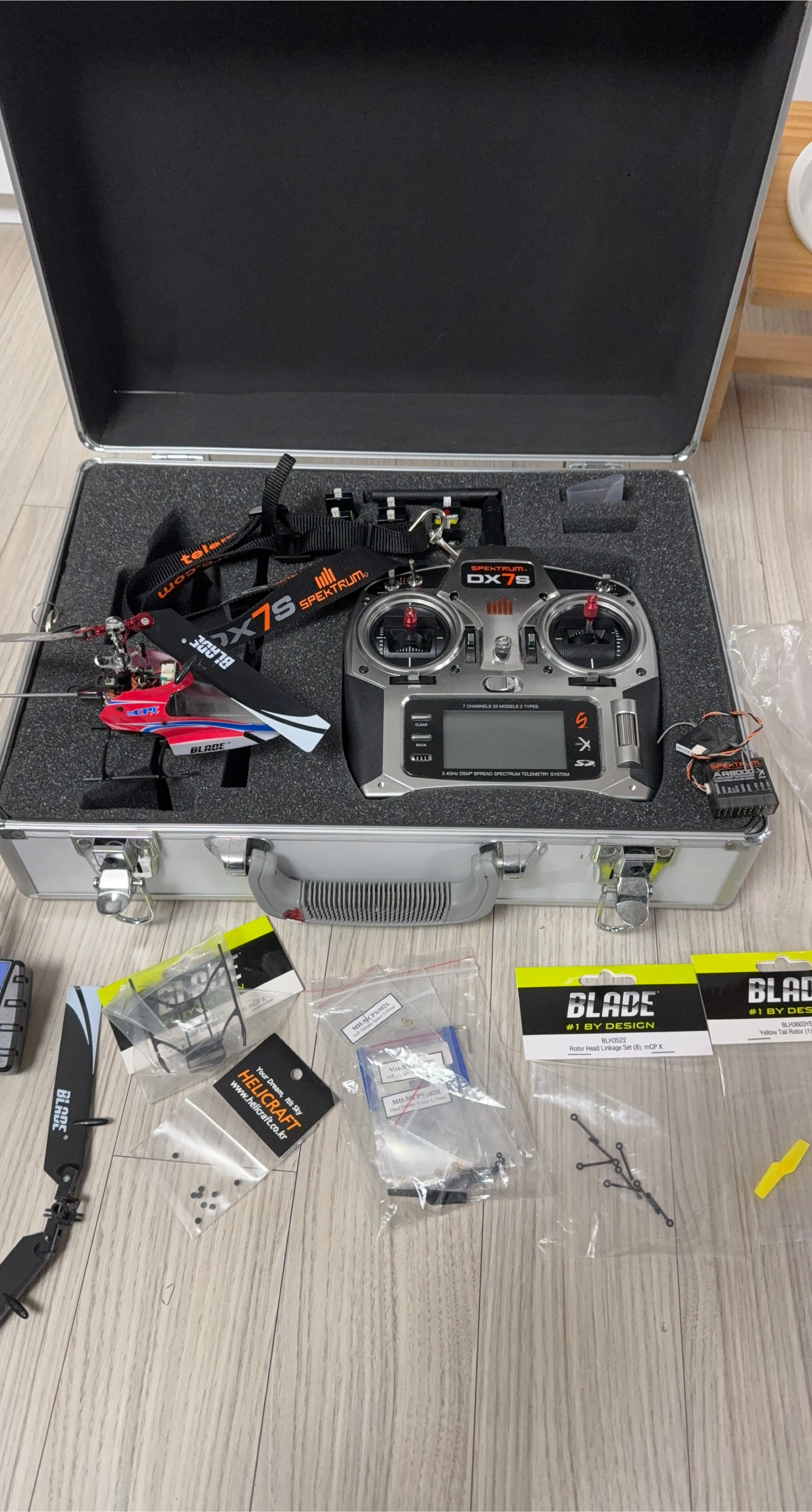 Blade mCP X 헬리콥터 Spektrum DX7s 조종기