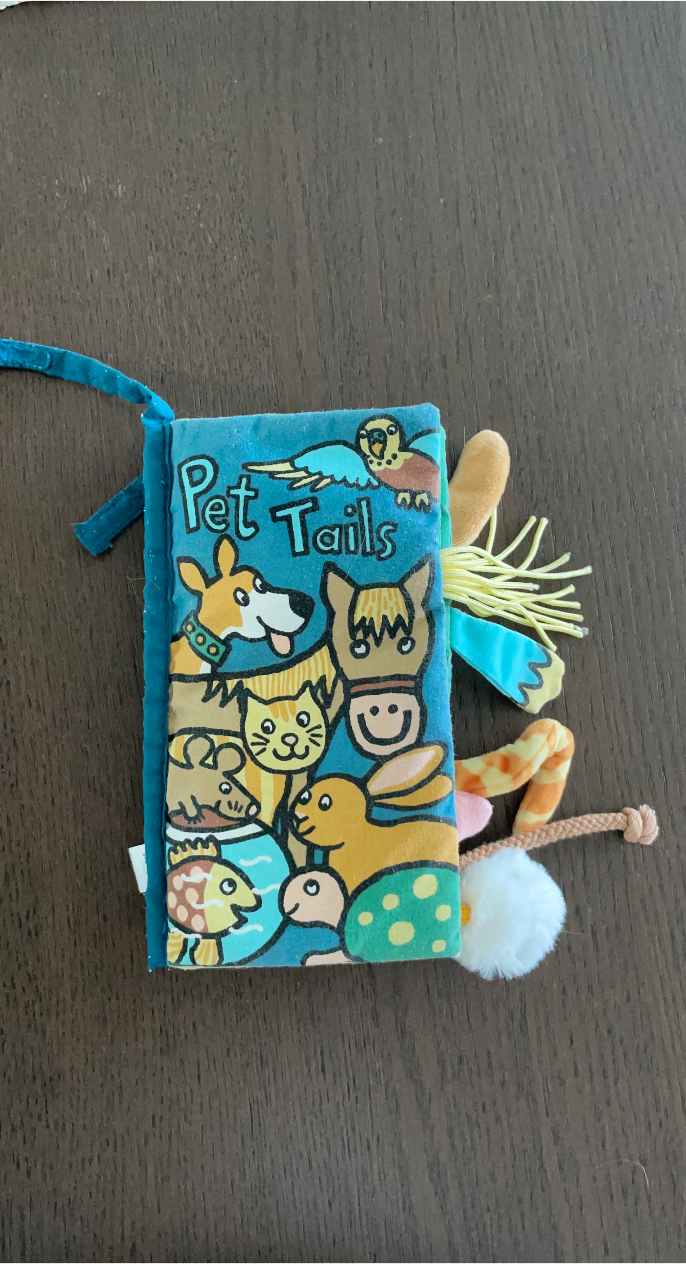 젤리캣 펫 테일즈  헝겊 꼬리 촉감 책