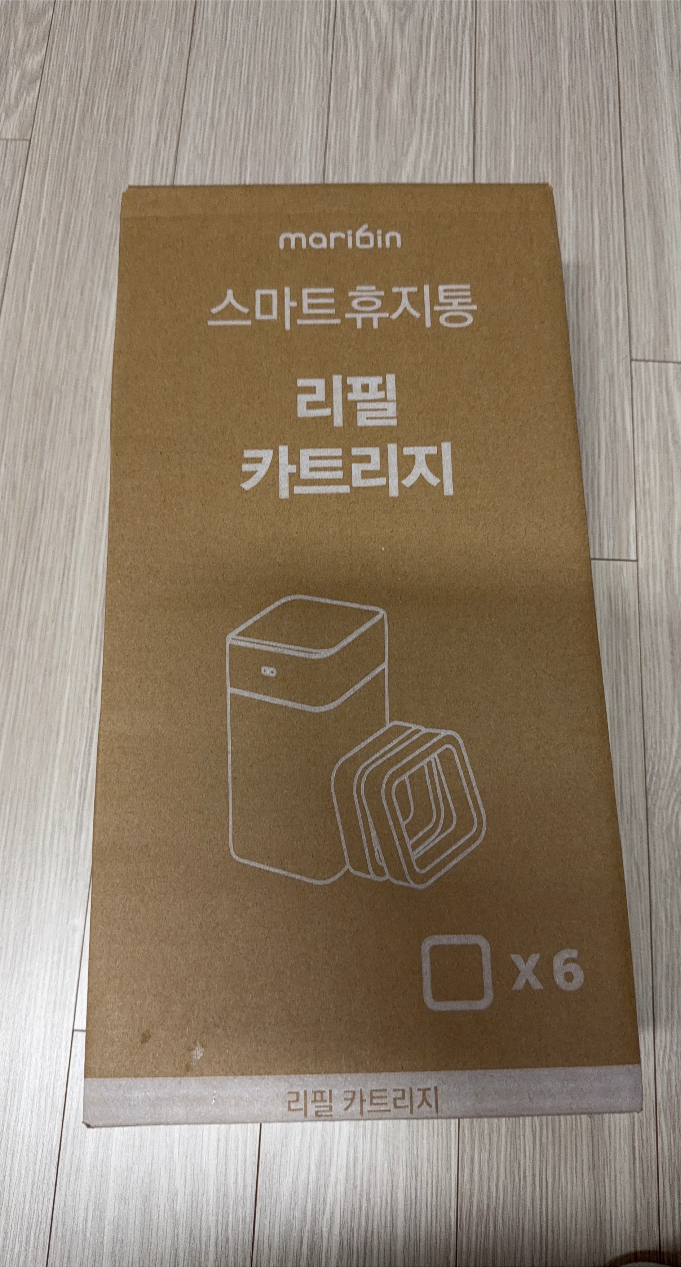 샤오미 스마트 휴지통 리필 카트리지 6개입