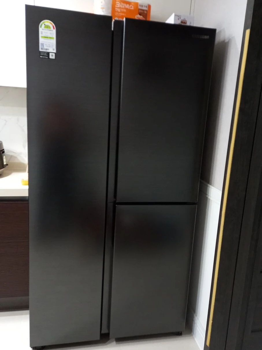 삼성 4도어 냉장고 블랙