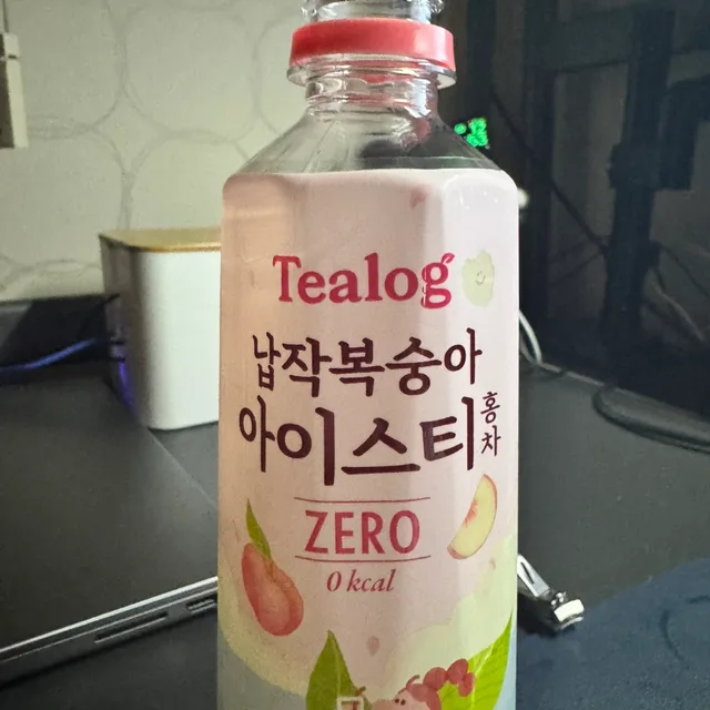 납작복숭아이스티