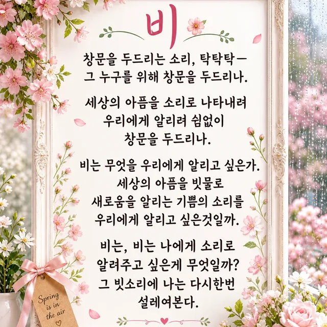 봄이왔어요