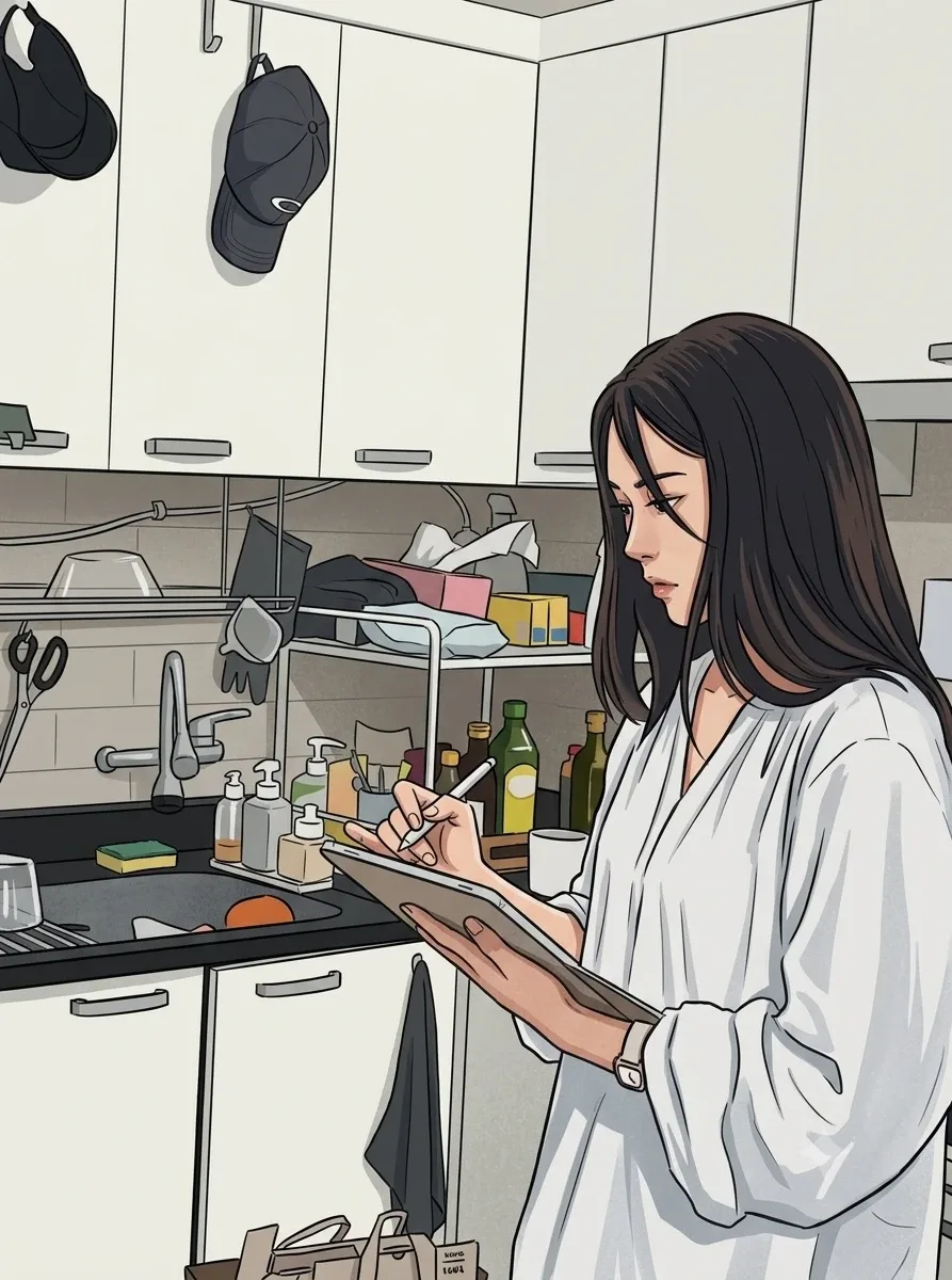 인케리어하는여자