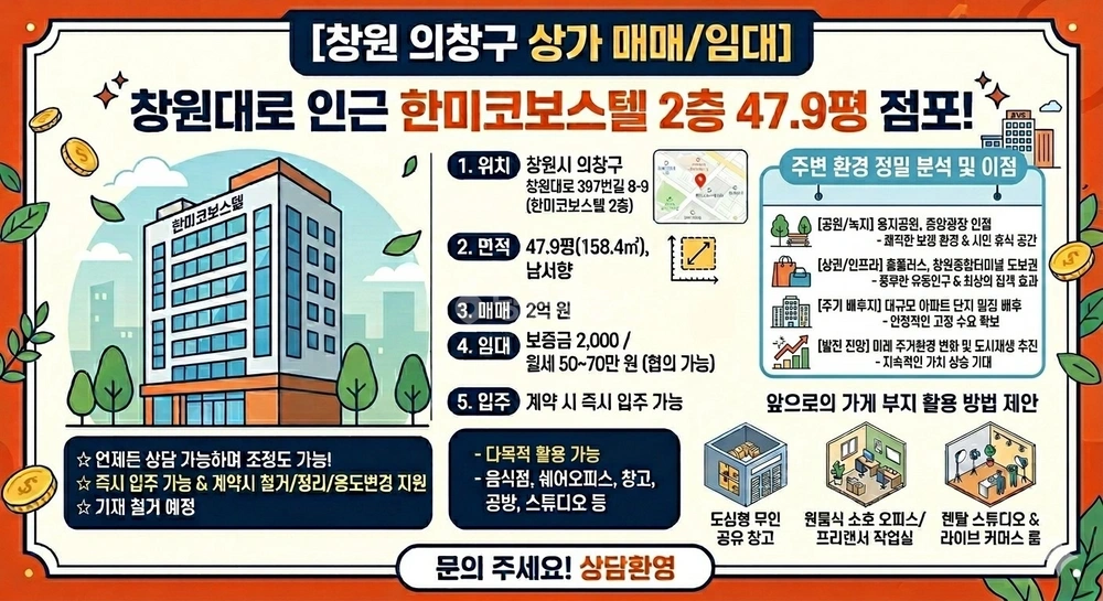 경상남도 창원시 의창구 팔용동 상가 사진 1