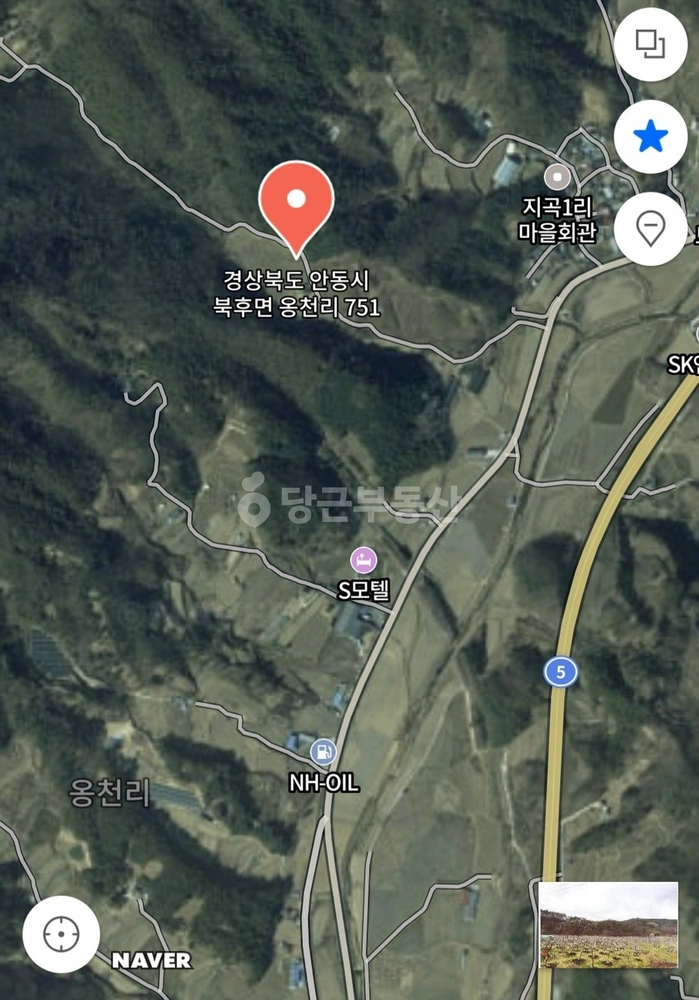 경상북도 안동시 북후면 토지 사진 1