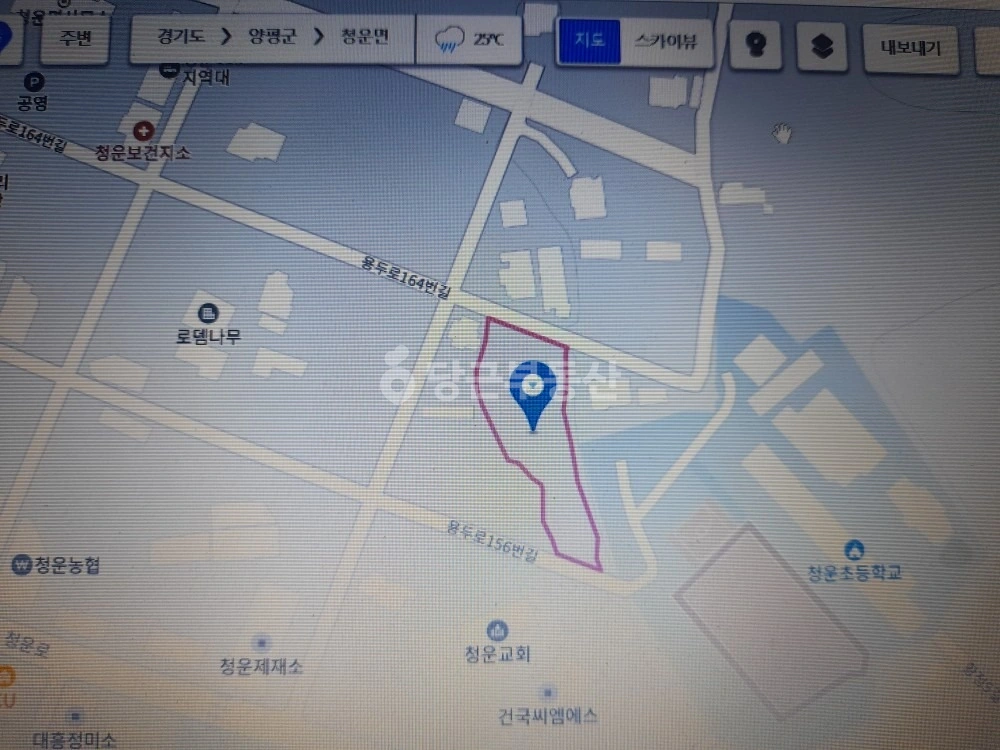 경기도 양평군 청운면 토지 사진 1