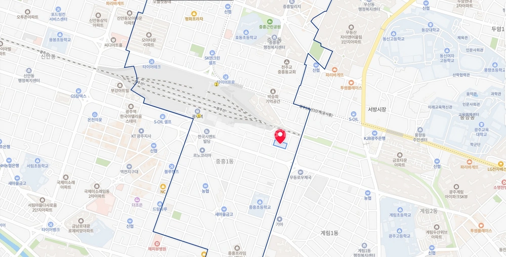 전남광주통합특별시 북구 중흥동 토지 사진 1