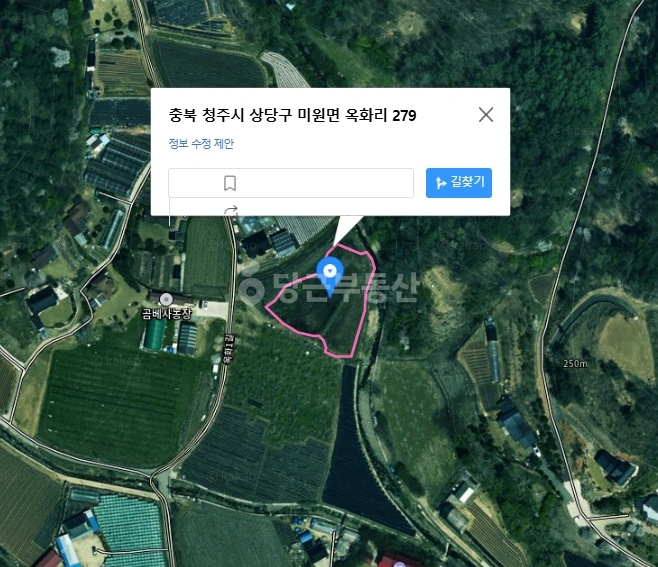 충청북도 청주시 상당구 미원면 토지 사진 1