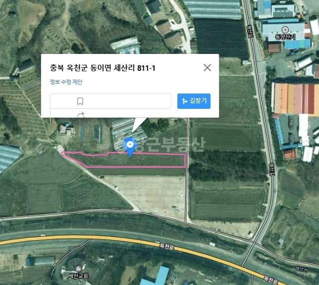 충청북도 옥천군 동이면 토지 사진 1