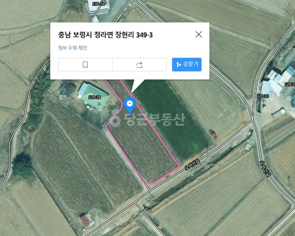 충청남도 보령시 청라면 토지 사진 1