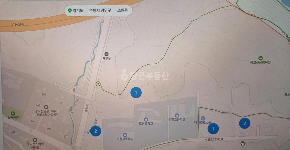 경기도 수원시 장안구 조원동 토지 사진 1