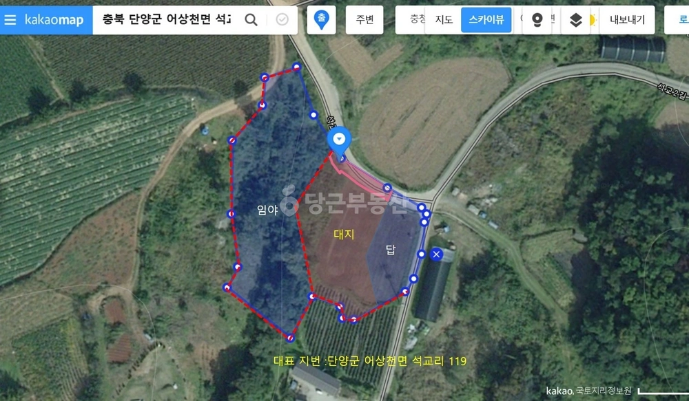 충청북도 단양군 어상천면 토지 사진 1