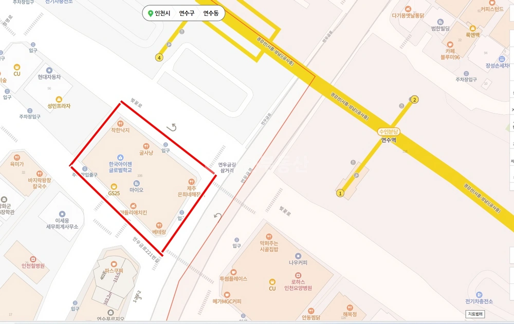 인천광역시 연수구 청학동 상가 사진 1