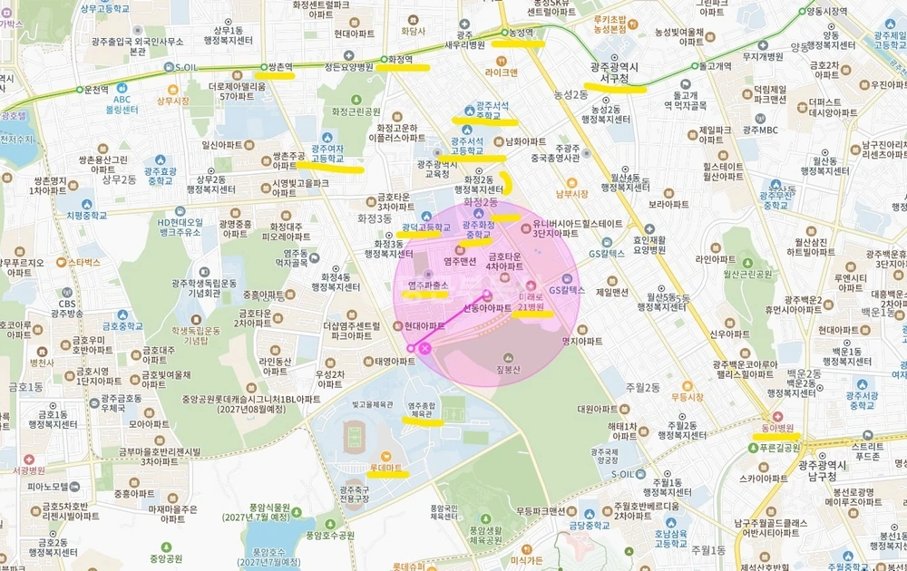 전남광주통합특별시 서구 화정동 아파트 사진 1