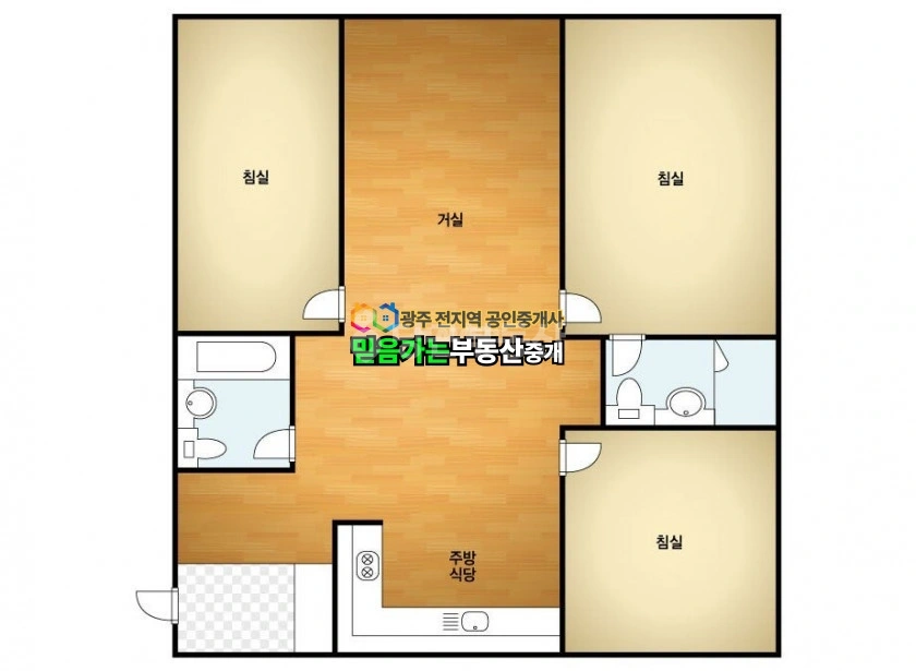 전남광주통합특별시 서구 금호동 아파트 사진 1