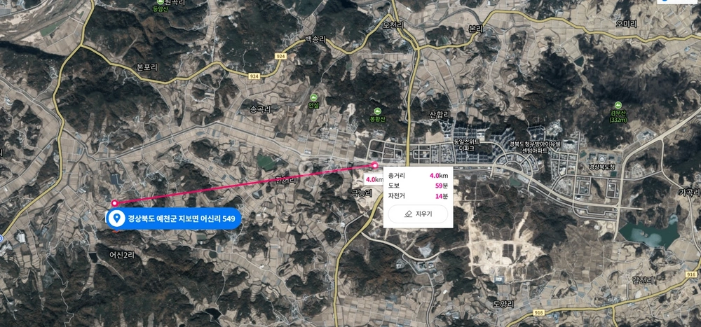 경상북도 예천군 지보면 토지 사진 1