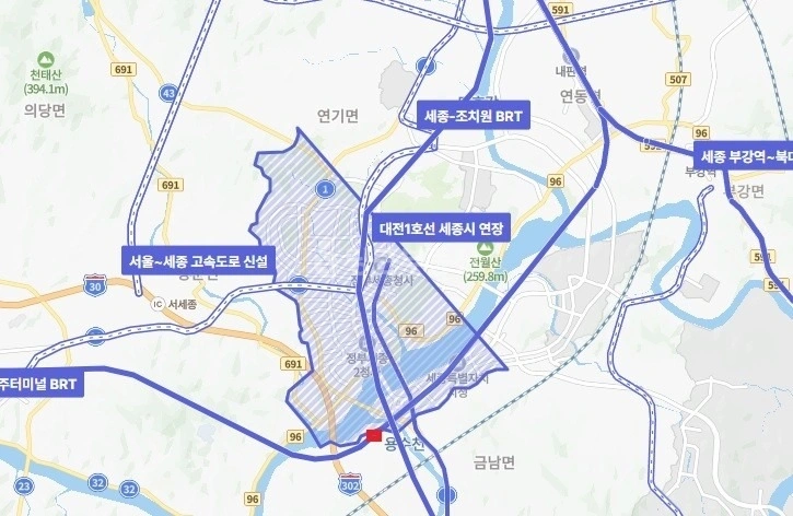 세종특별자치시 금남면 토지 사진 1