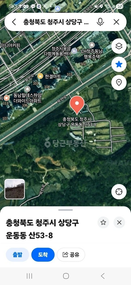 충청북도 청주시 상당구 운동동 토지 사진 1