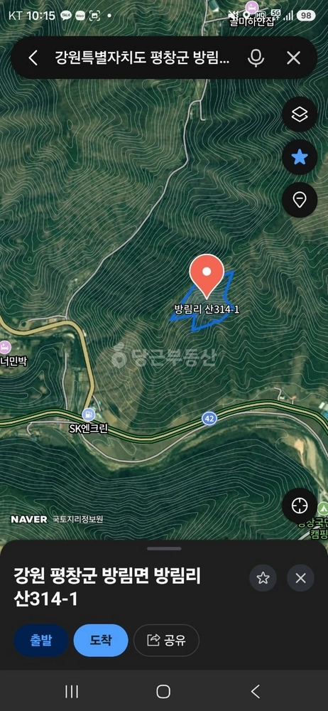 강원특별자치도 평창군 방림면 토지 사진 1