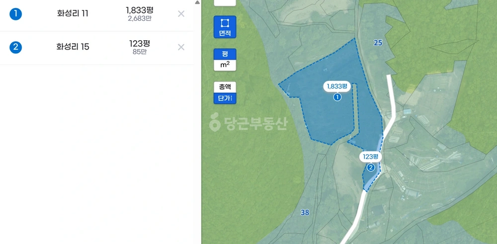 충청북도 옥천군 청성면 토지 사진 1