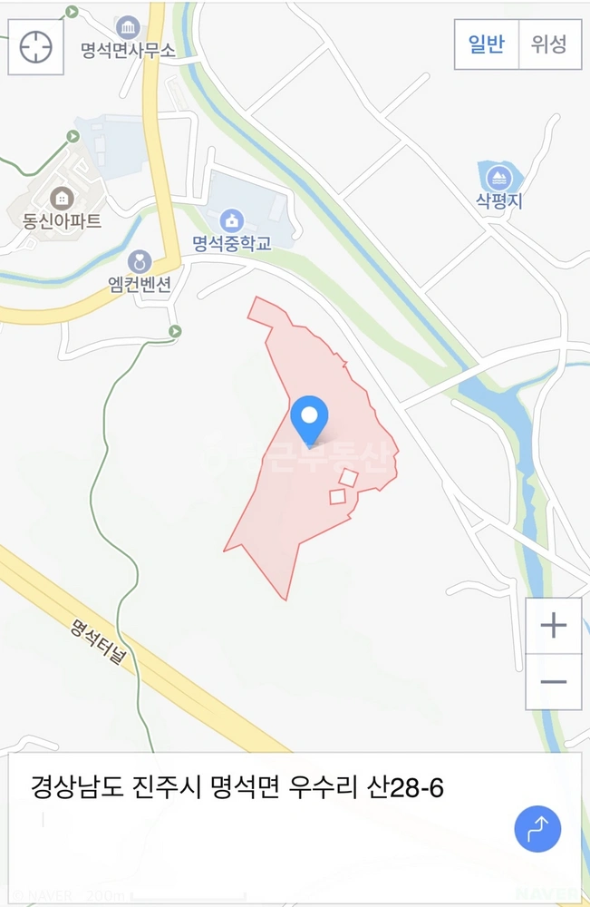 경상남도 진주시 명석면 토지 사진 1