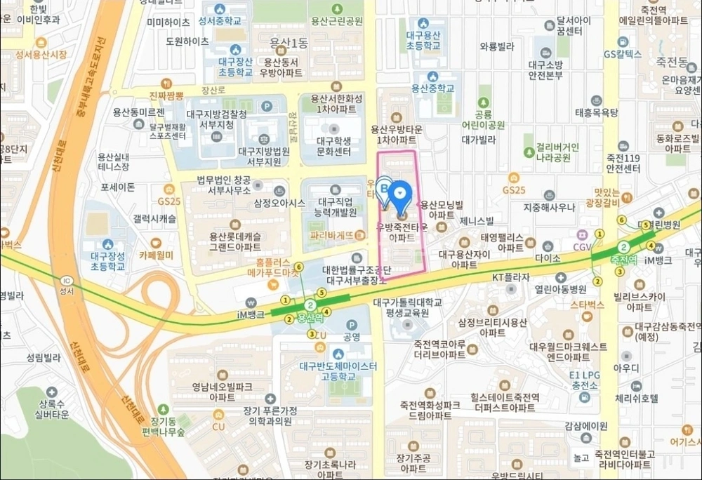 대구광역시 달서구 용산동 아파트 사진 1